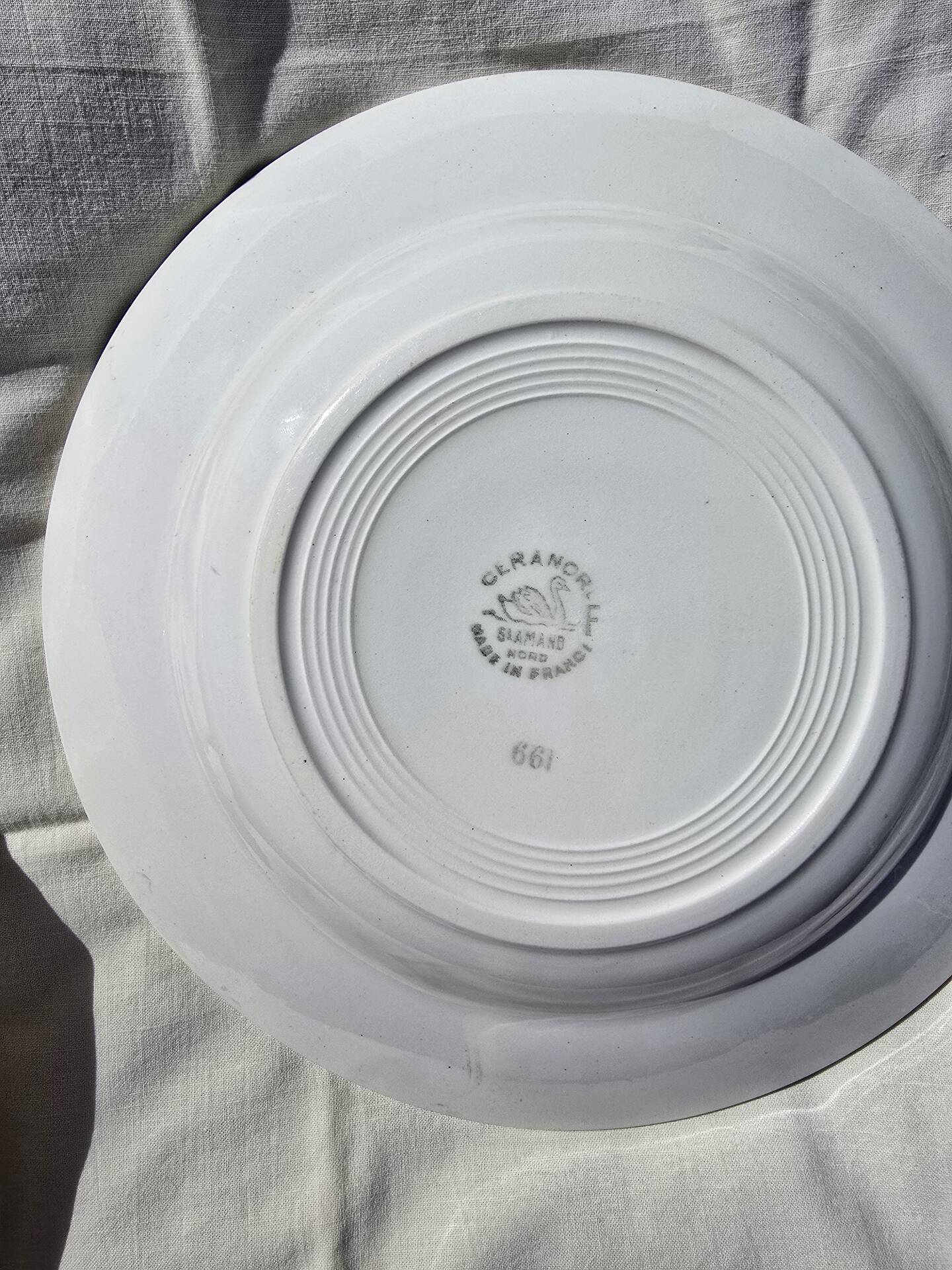 Lot of 10 deep and flat plates Ceranord St Amand model Roubaix +2
