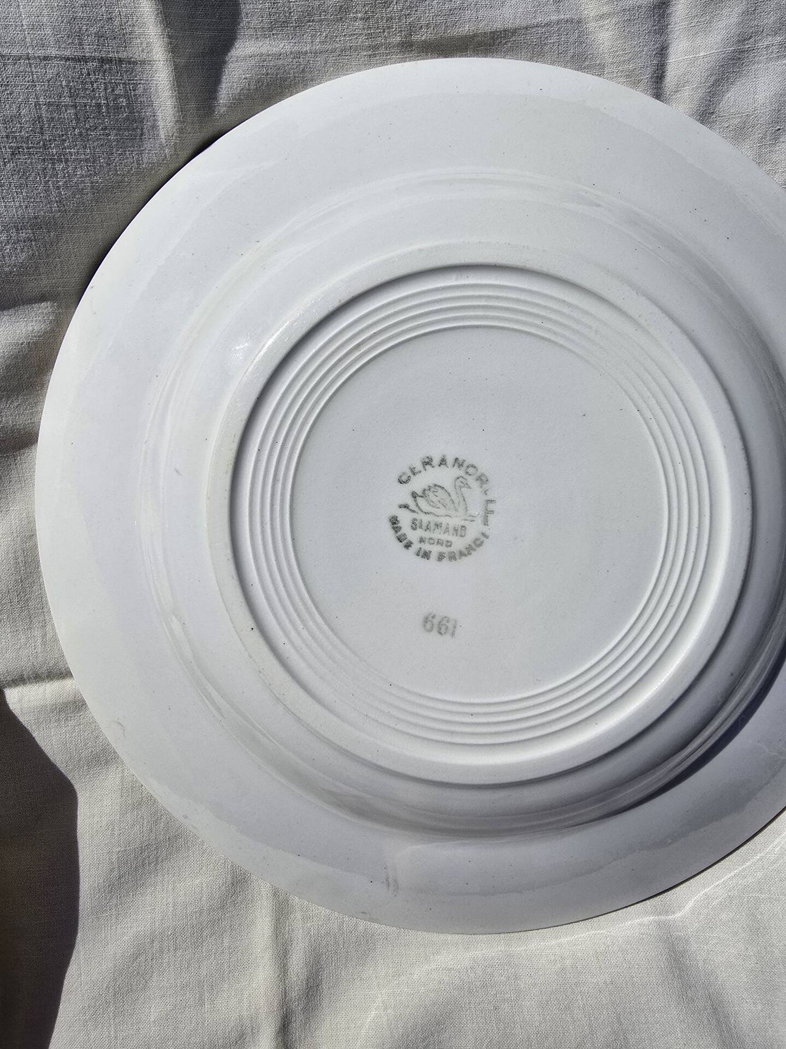 Lot of 10 deep and flat plates Ceranord St Amand model Roubaix +2