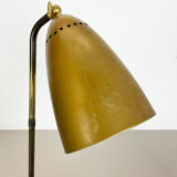 Lampe de table kalmar style hollywood regency brass table light, autriche, années 1950