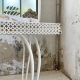 Perforated garden dining table