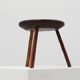Rustic French wooden stool in wabi sabi style, ca. 1850