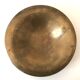 Old golden brass fruit bowl