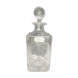 Carved crystal decanter