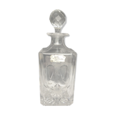 Carved crystal decanter