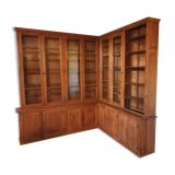 Ancien meuble de pharmacie en angle