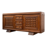 Oak enfilade in the style of Charles Dudouyt - France 1950