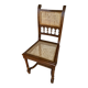 Chaise ancienne neo renaissance chêne + assise + dossier cannées vintage
