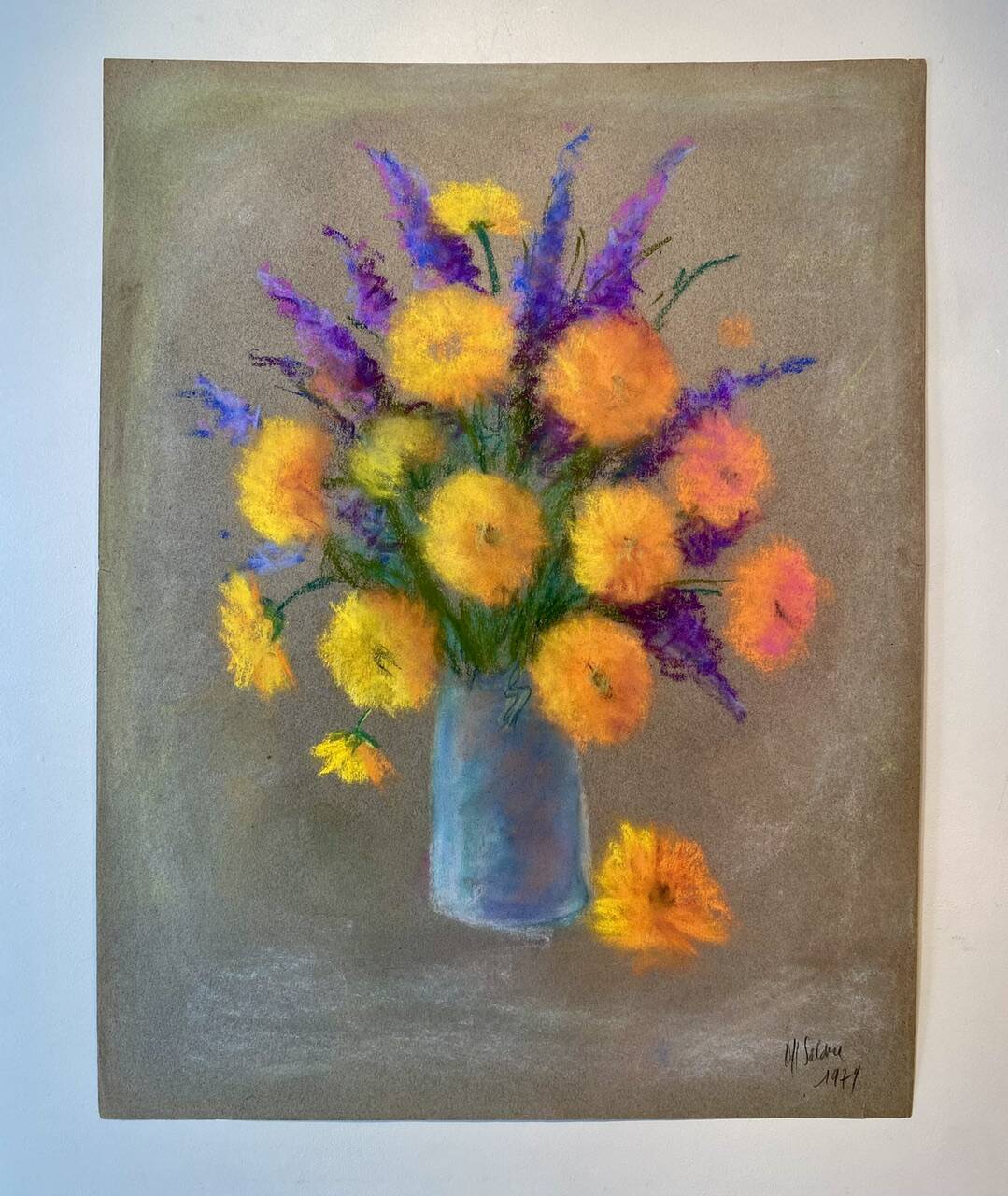 Nature morte aux soucis par Salomon de 1979