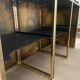 Copper and gilded metal bar in 3 modules, Belgo Chrom, 1970