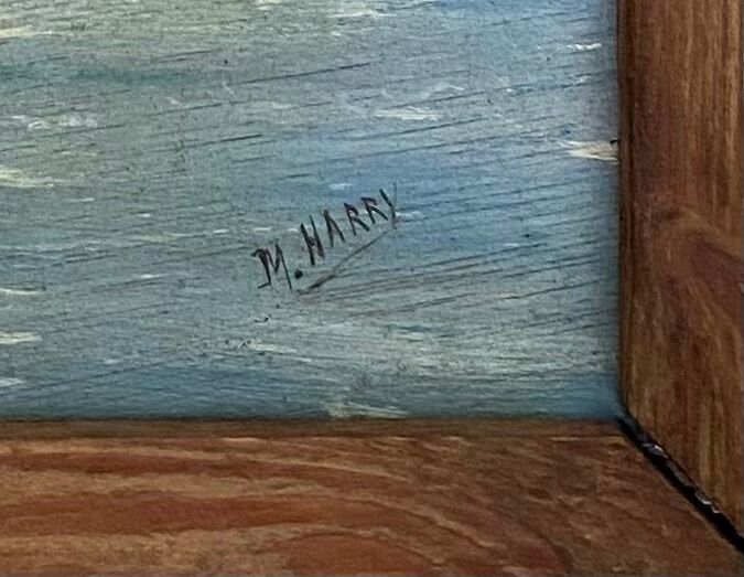 Sailboat / oil on panel