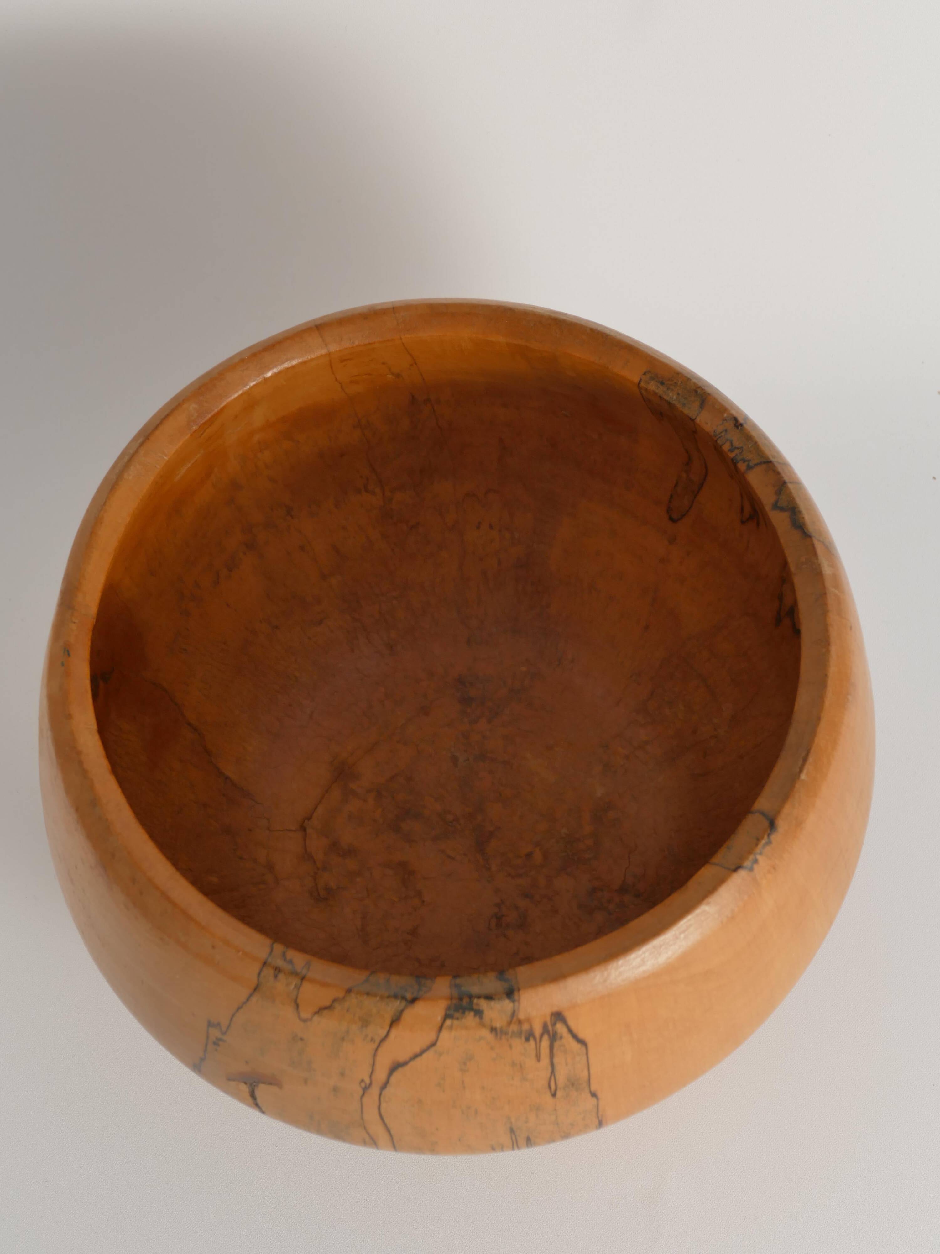 Mid-century Modern Hand-carved Wood Bowl, James Eriksson, Tasserud Sweden 1970s