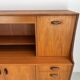 Unique and rare vintage highboard/wall unit from the 1960s made of teak.