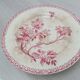 Cake dish on foot in iron earth of Gien model Pink hawthorn