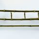 Bamboo-like coat rack in bronze