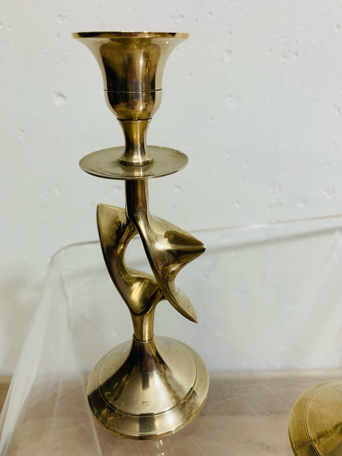 Pair of designer candlesticks