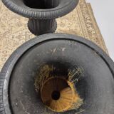 Pair of Medici cast iron vases from Maison Bourgeoise