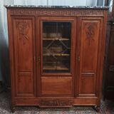 Louis XVI walnut bookcase