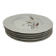 5 assiettes à dessert en porcelaine