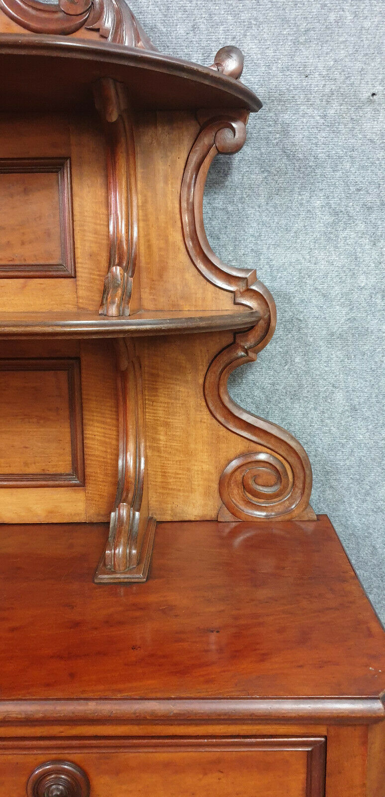 Buffet Saint Hubert of napoleon III period in mahogany