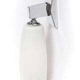 Italian chrome and opaline wall light 1970