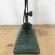 Vintage Green Enamel Bank Lamp, 1950s