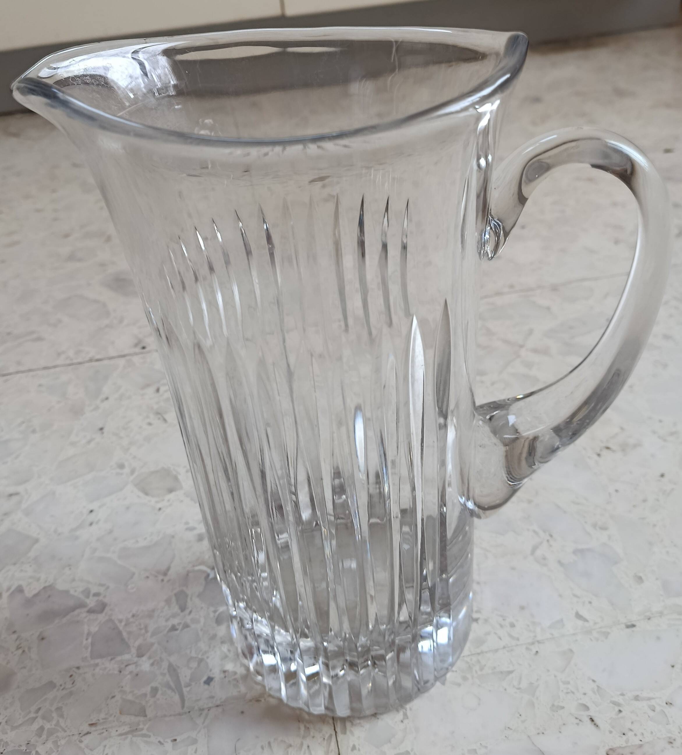 Crystal carafe grooves brand alexandre gelb foret en brie boussu belgium