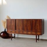 Buffet haut scandinave en palissandre – design E.W. Bach (années 60)