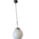 Vintage Art Deco suspension / chandelier with opaline shade