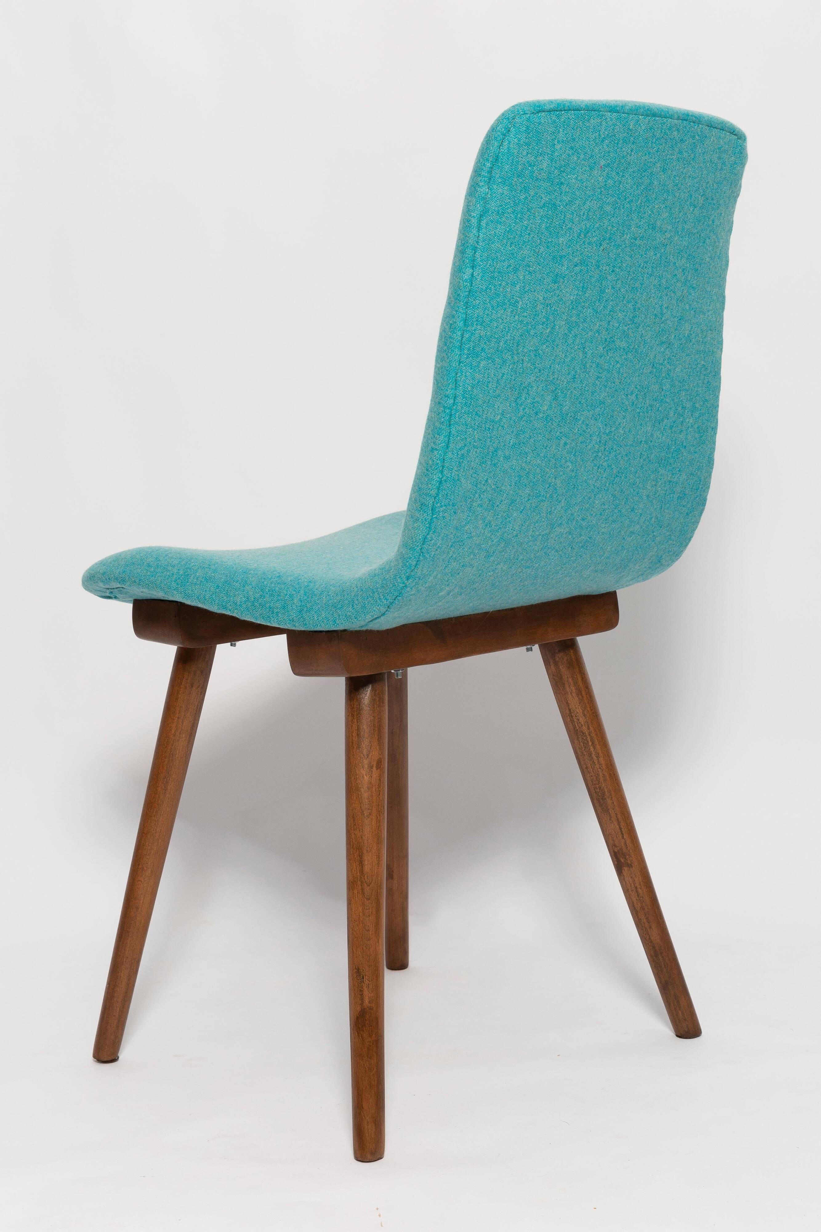 Vintage wool chair Acqua Mid-Century by Fameg Factory, Poland, 1960s