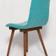 Vintage wool chair Acqua Mid-Century by Fameg Factory, Poland, 1960s