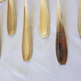 6 Apollo silver-plated soup spoons