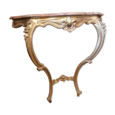 Console en bois doré