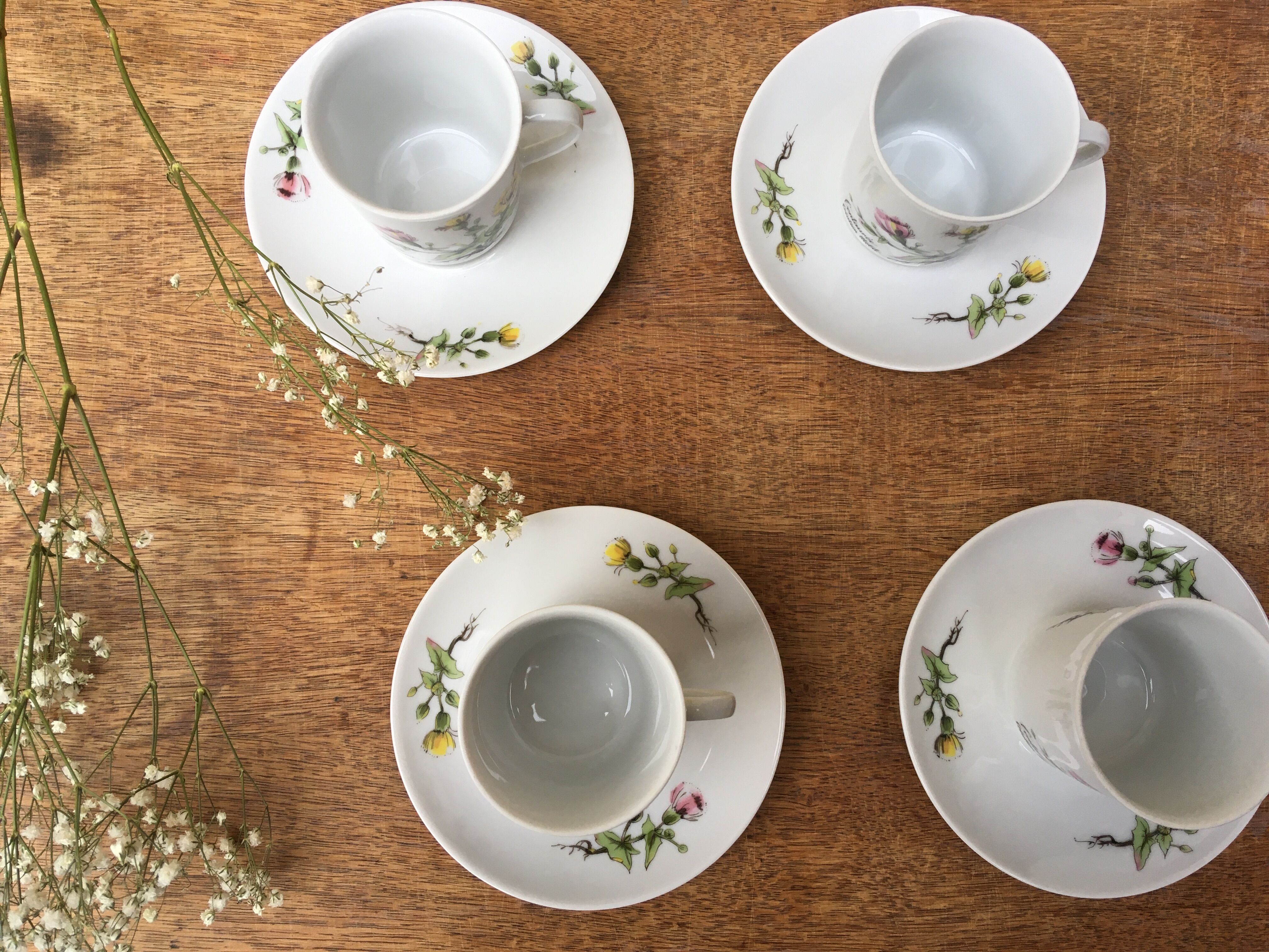 Winterling thistle coffee service