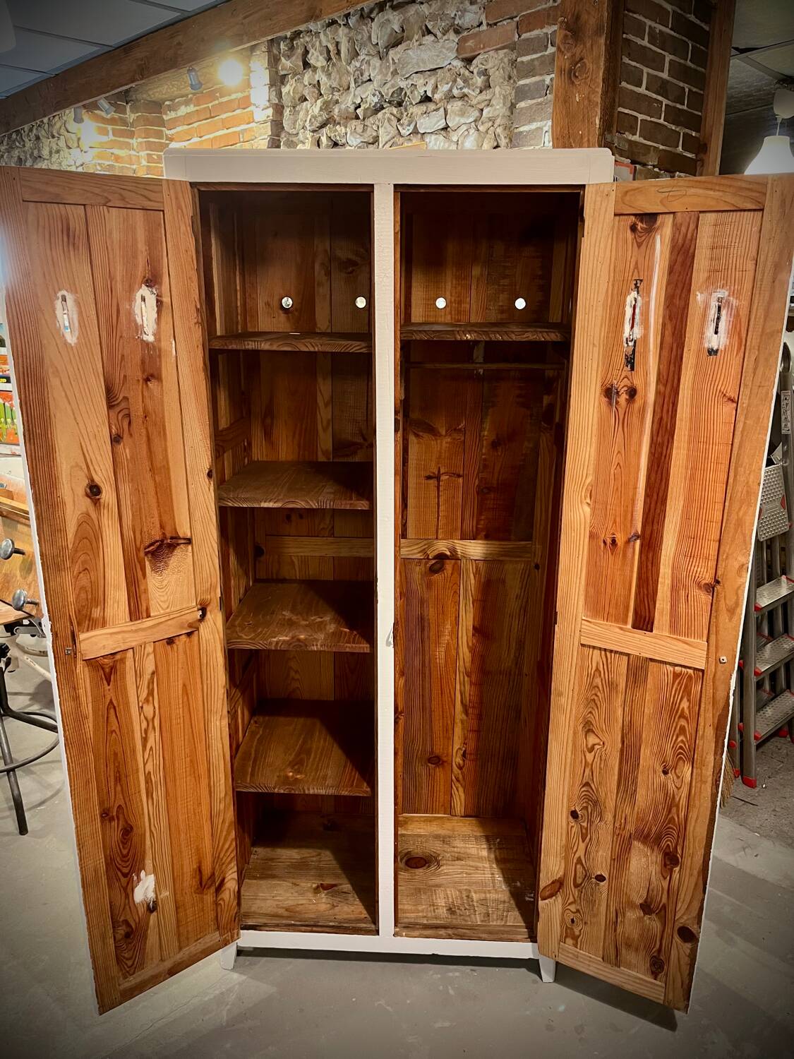 Charming antique Parisian wardrobe