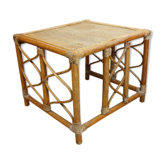 Rattan bedside table