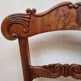 Pair of English Mahogany Sheraton Side Chairs, 1830s