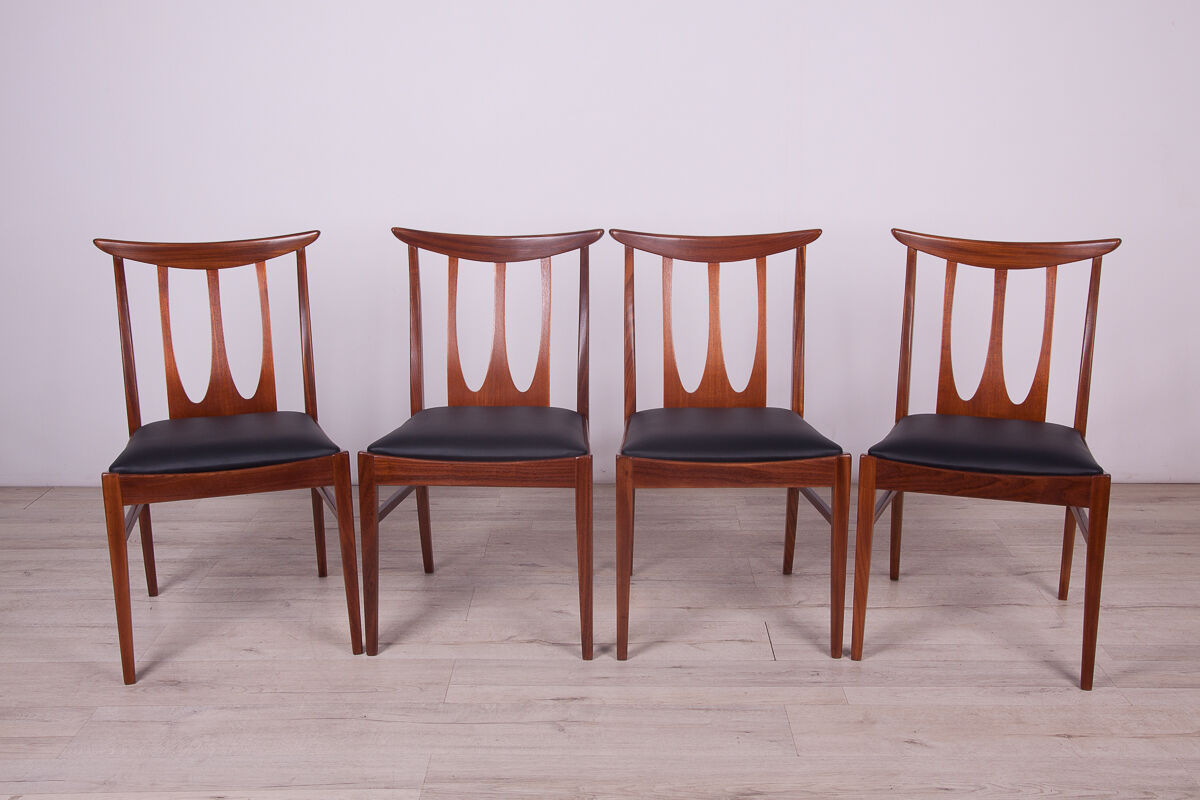 Brasilia Dining Chairs from G-Plan, 1960s, Set of 4