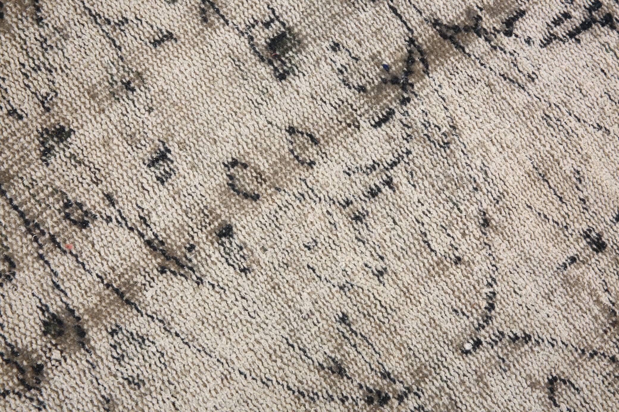 2x9 Faded Soft Wool Navy Blue Vintage Turkish Runner Rug