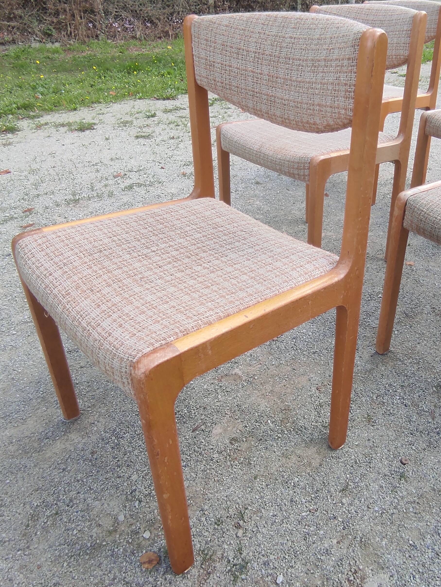 6 chaises Années 70