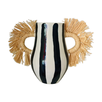 Hand-painted ceramic vase