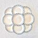 9 19th century ironstone dinner plates from Salins Petit Trianon