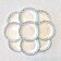 9 19th century ironstone dinner plates from Salins Petit Trianon
