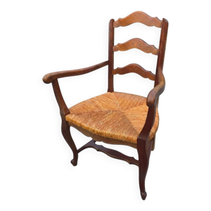 Fauteuil en chêne style - louis