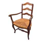 Oak armchair in Louis XV style
