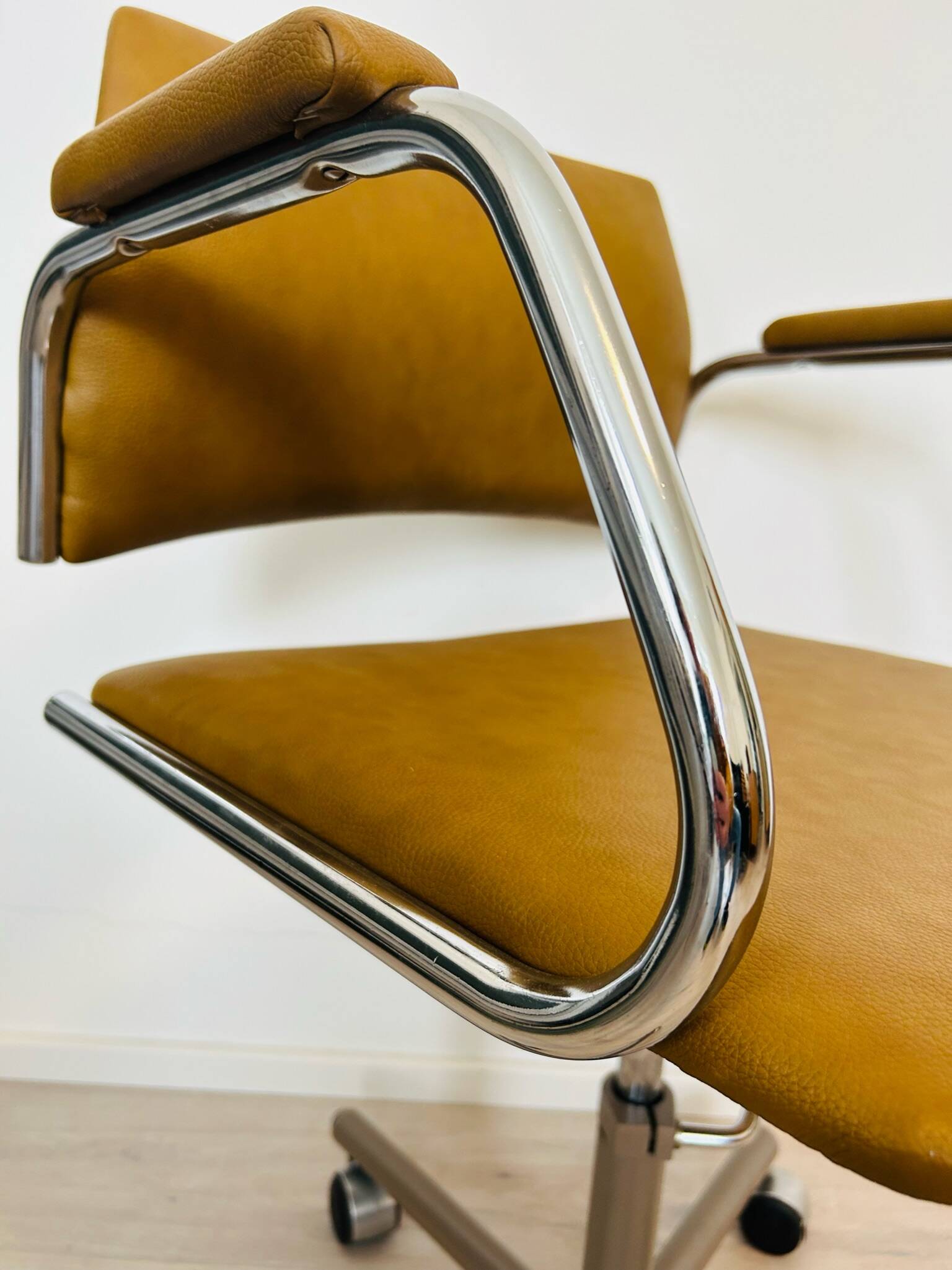 Vintage Mustard Office Chair Model K-380 from Kovona