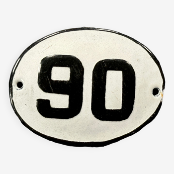 Enamel metal numbers made in europe