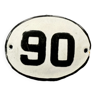 Enamel metal numbers made in europe