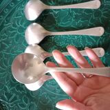 Set of W.Wright silver plate Belco spoons