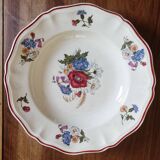 lot of 5 deep plates Sarreguemines Agreste