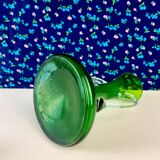 Vase en verre coloris vert année 50